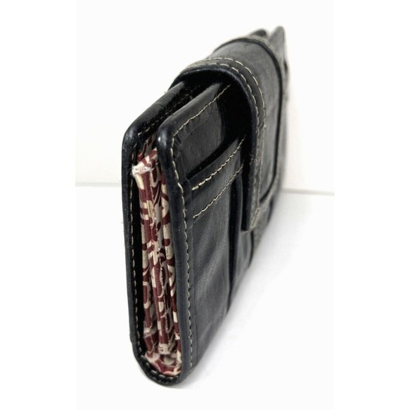Fossil Classic Small Black Leather Card ID Billfold Wallet - Picture 5 of 12